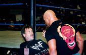 Me and my buddy Stone Cold having a talk.