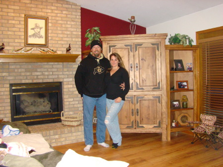 Kris and I at our home in CO