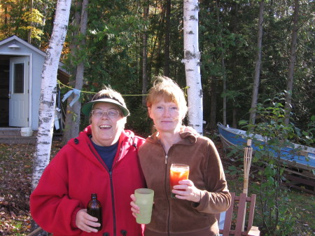 Nancy and Debbie, our Cottage Neighbour