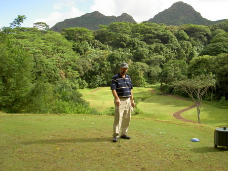 Golfing in Hawaii