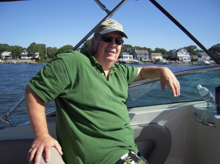 On my friend Jim's boat - Barnegat Bay, NJ