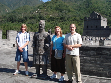 Ryan, me and Ron at the Great Wall