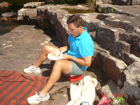 Lunch on the shores of Lake Champlain