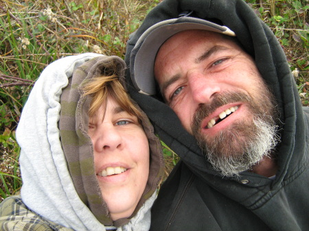 My husband and I at the beach.