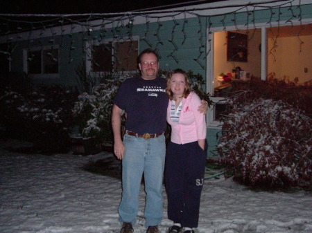 Mel and I in the snow