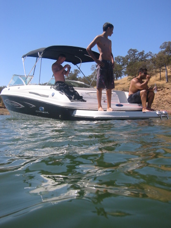 My Son Ray at Lake Don Pedro