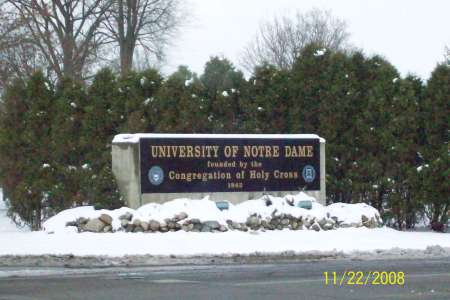 Notre Dame sign