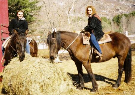 Horseback riding in Gatineau with Steve C and friends.