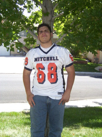 My son Michael-varsity football 08