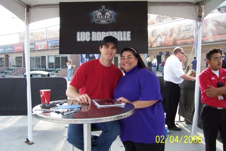 Me and my favorite LA King Luc Robitaille