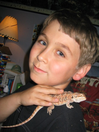 My son Jake and his pet