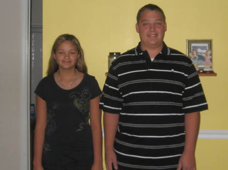 Keith and Sarah 1st day of school 2007