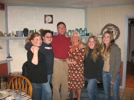 Steve and I and our 4 girls--'07
