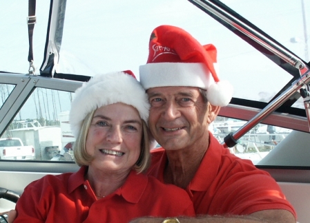 Christmas on our boat.