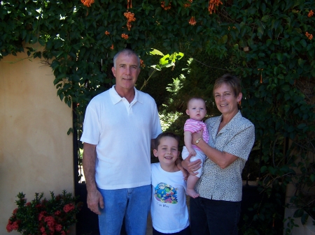 Sister Sheryl, her husband Bill,  and grandchildren Mason and Taylor