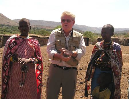 Welcome dance in Masai village