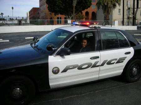 Todd's boys in Police Car