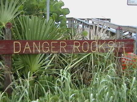 danger rocks