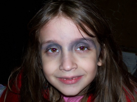 Daughter's first make-up attempt