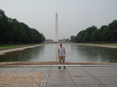 In the rain in DC