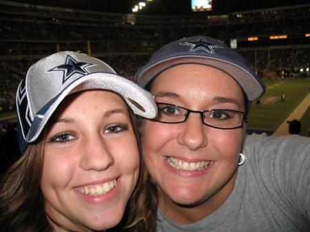 My daughter and I at the Cowboy game!