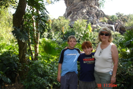 My two youngest sons in Disney World, Orlando Florida