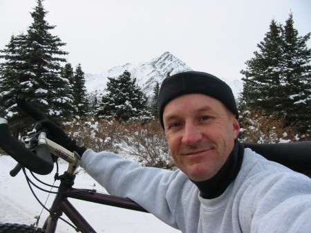 winter biking in denali