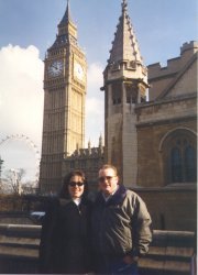 Big Ben with my wife Teri