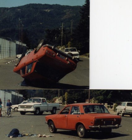 Steve Winarski's Car on Senior Grad Day 1981
