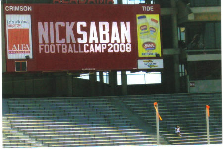 Alabama football camp 2008