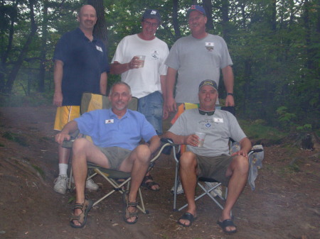 Norm, Mickey, Mike, Bob and Pat at Killbear Sept 2007