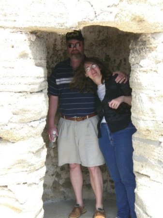 The wife and I back at Castillo de San Marcos