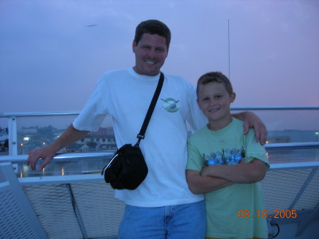 Jake and I on Lake Erie