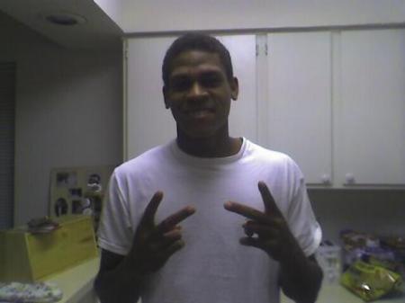 My brother throwing up the DUECES!