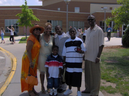 tallina and her two kids was at graduation also.