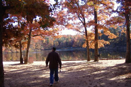 the swimming area at the lake