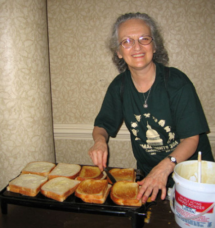 Me serving sandwiches at Animal Rights conference