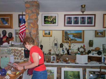 Val at Art Gallery in Tullulah GA