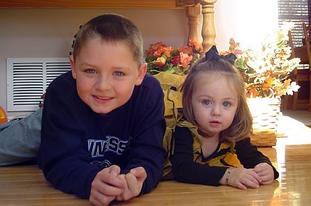 My grandchildren, Ryan and Lacey