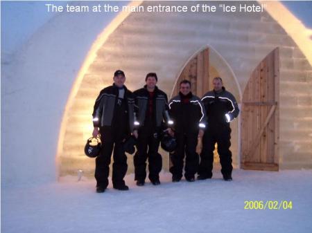 At the Ice Hotel in Quebec