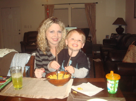 My daughter, Chelsea, and my grandson, Jackson