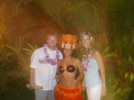 At the luau