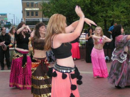 Belly dancing at Art Beat 2005