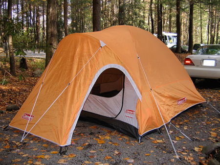 Coleman Hooligan 3 tent all set up