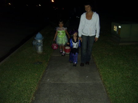 trick & treating with 2 grandkids.