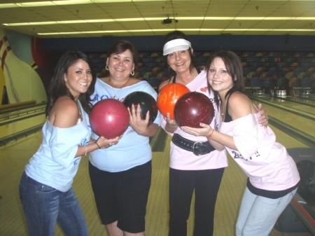 Mom and Daughter Bowling night
