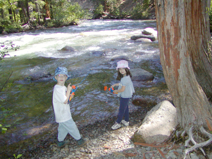 My twins fishing 2006