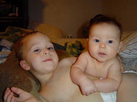 My Sweeney Babies-Gavin & Gage After Bath