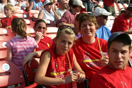 Megan and I at a St. Louis Cardinals Game in July!
