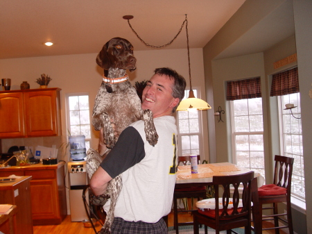 Jon and King Zorro, Mr. Hunting Dog.